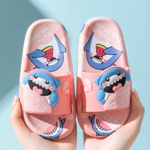Kid's 3D Shark Slippers - Soft & Non-Slip - Khokhar Shoes