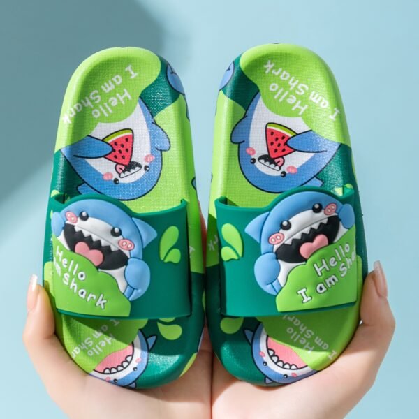 Kid's 3D Shark Slippers Soft & Non-Slip - Khokhar Shoes - Image 3